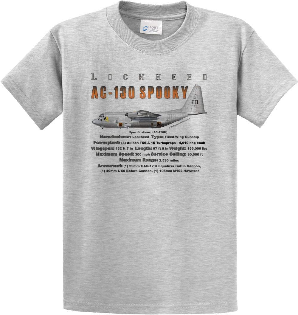 AC-130 Short Sleeve T-Shirt - Ash Gray