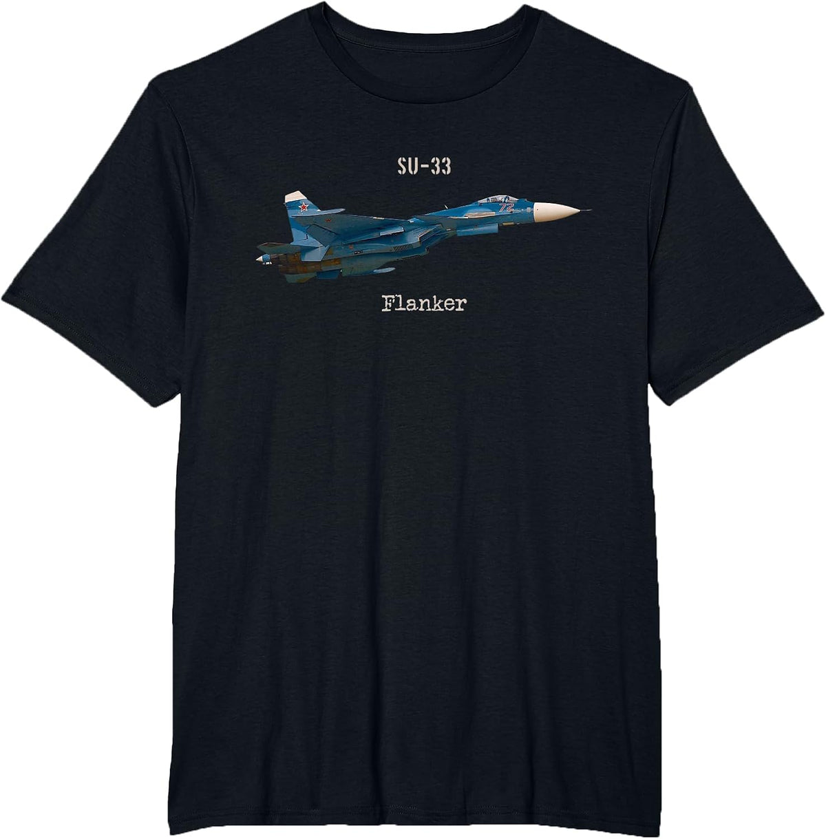 Soviet Aircraft SU-33 Flanker T-Shirt - Black