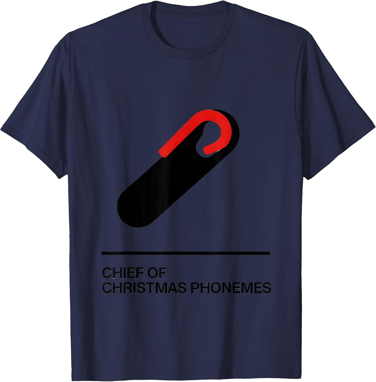 Chief Of Christmas Phonemes Funny Speech Therapist SLP T-Shirt - Navy Blue
