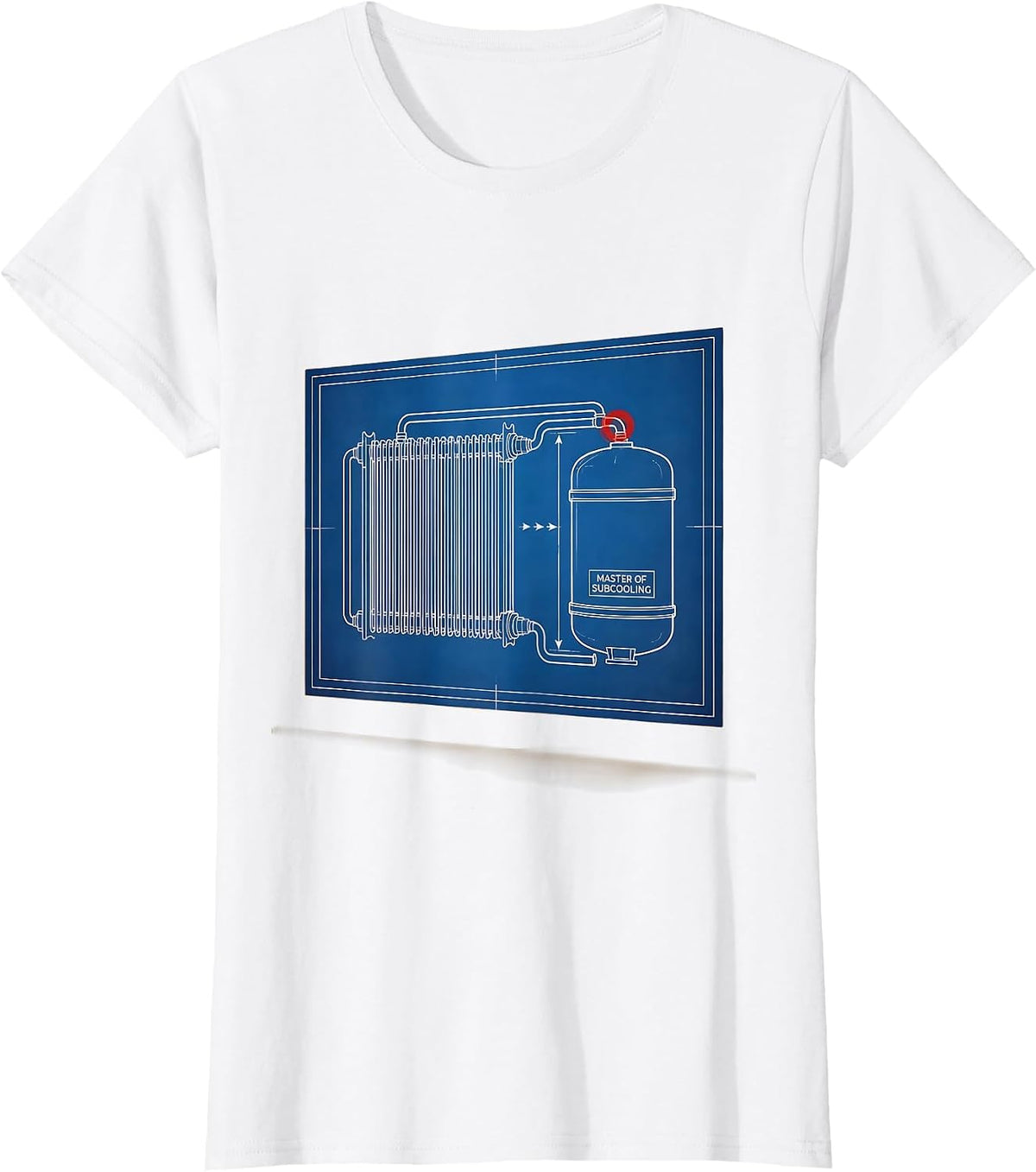 Master Of Subcooling Funny HVAC Technician Trade Pride T-Shirt - White