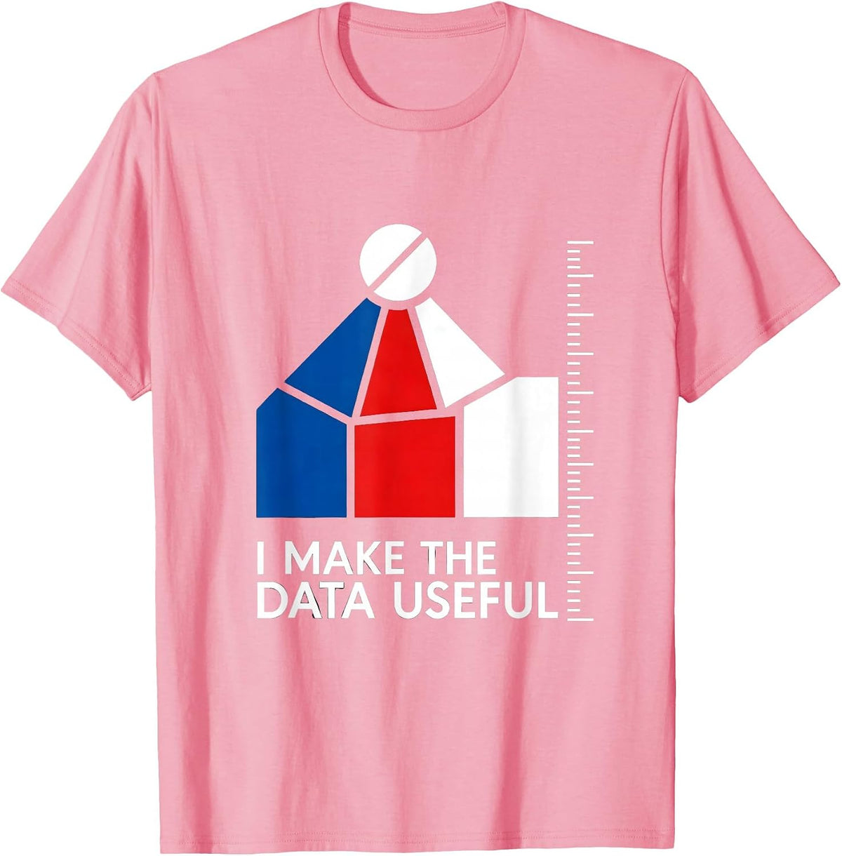 Men's I Make The Data Useful Bauhaus Modernist Special Education T-Shirt - Pink