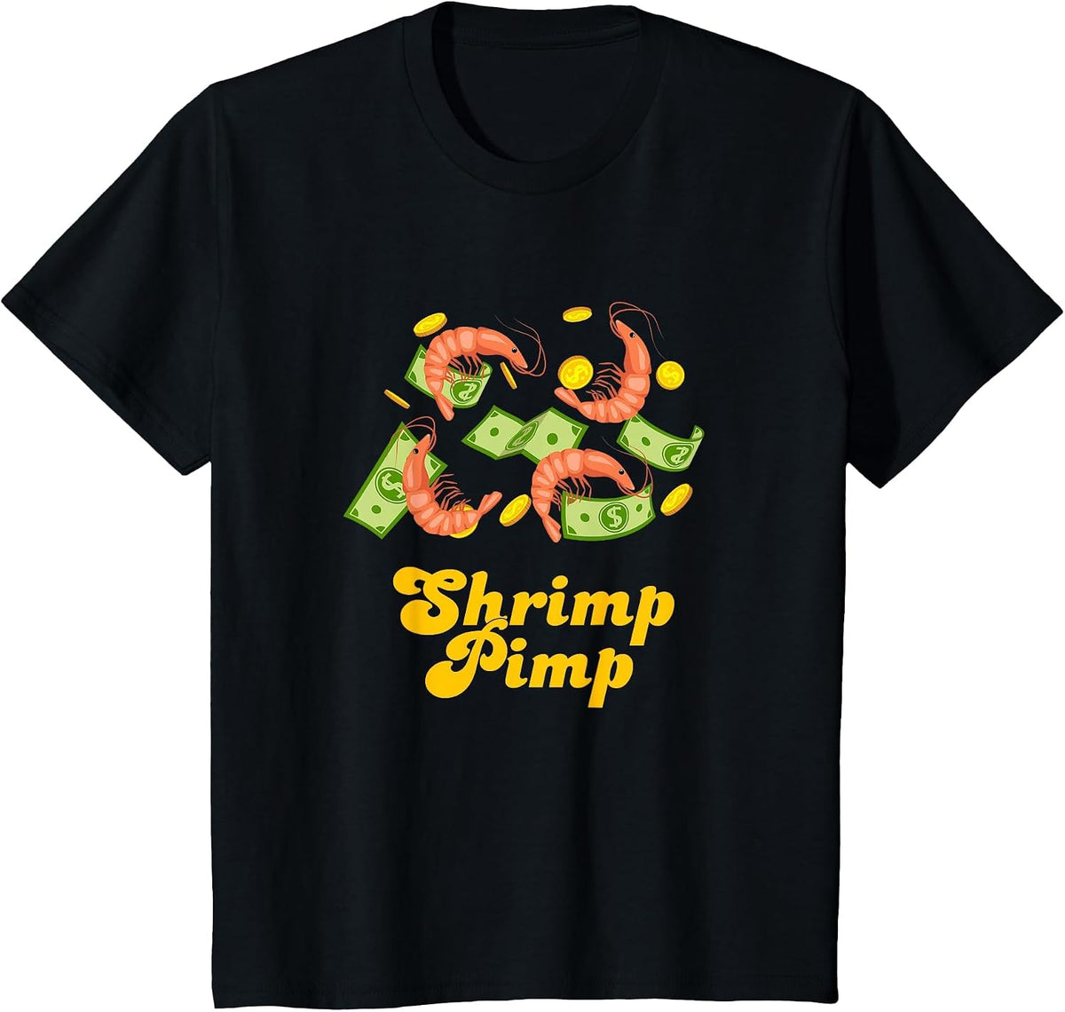 Shrimp Pimp Cherry Shrimp Aquarium Neocaridina Shirt T-Shirt - Black