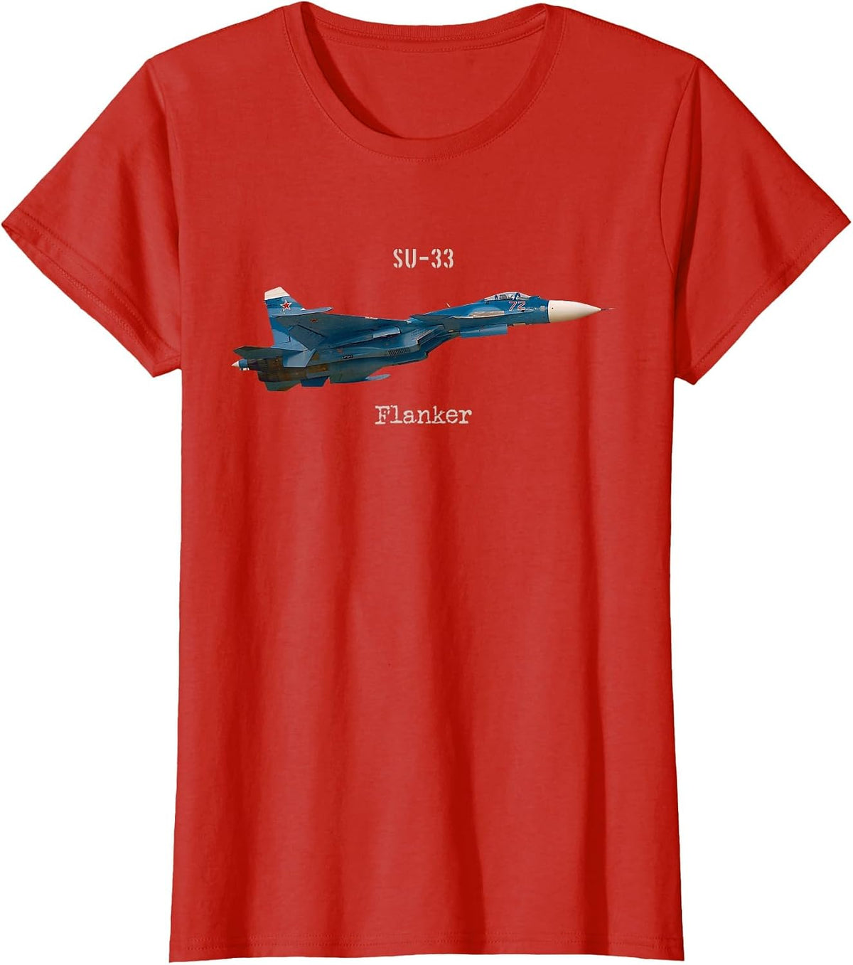 Soviet Aircraft SU-33 Flanker T-Shirt - Red