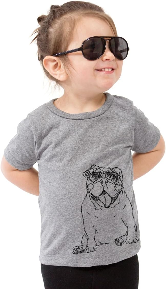 Inkopious Thankful English Bulldog T-Shirt - Grey