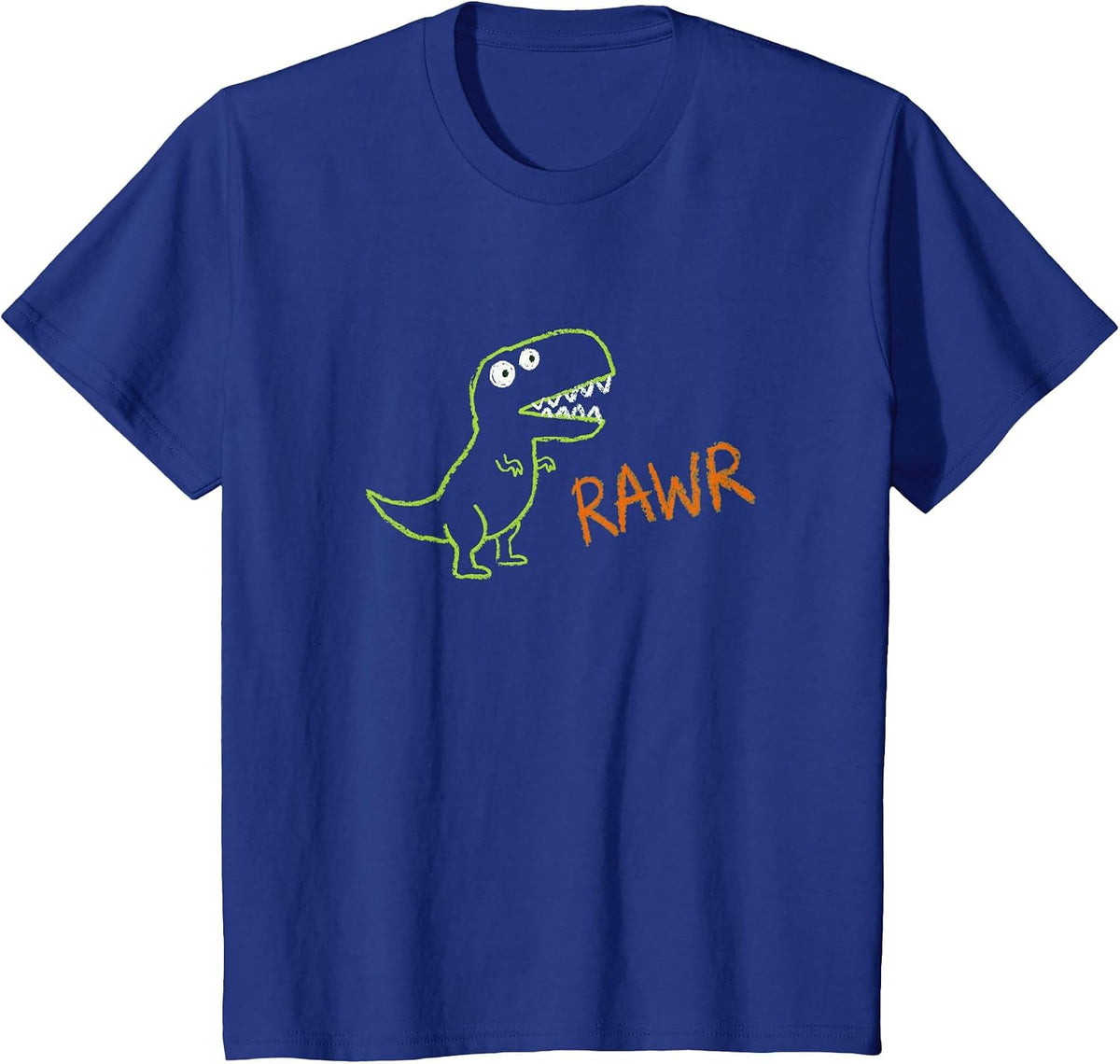 Rawr Dinosaur Kids Design for Little Paleontologists T-Shirt - Royal Blue
