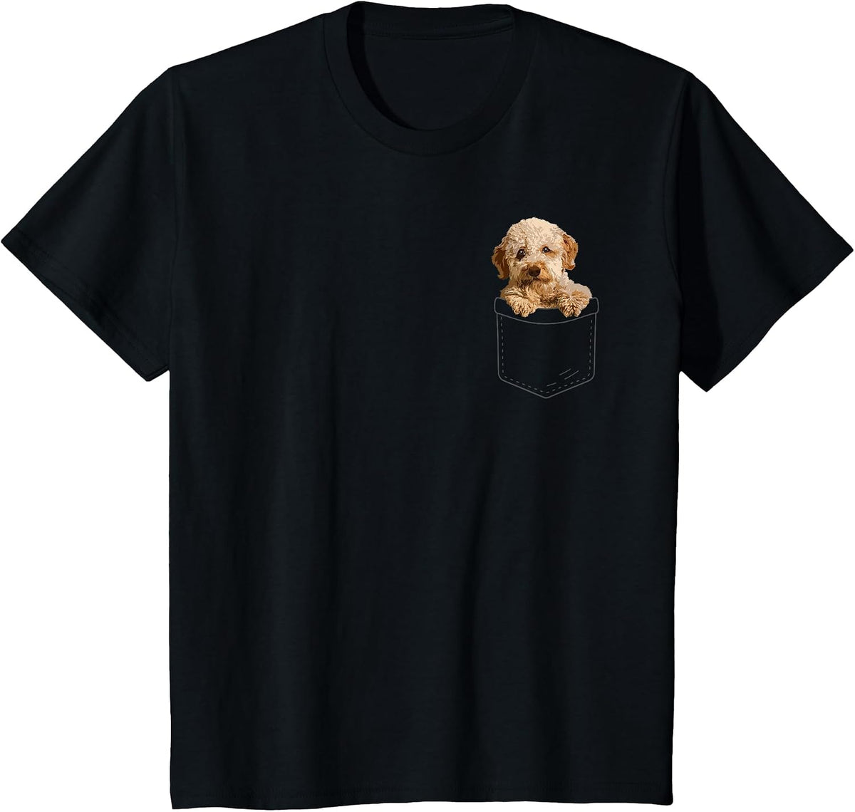 Cute Goldendoodle Design for Men Women Goldendoodle Doodle T-Shirt - Black