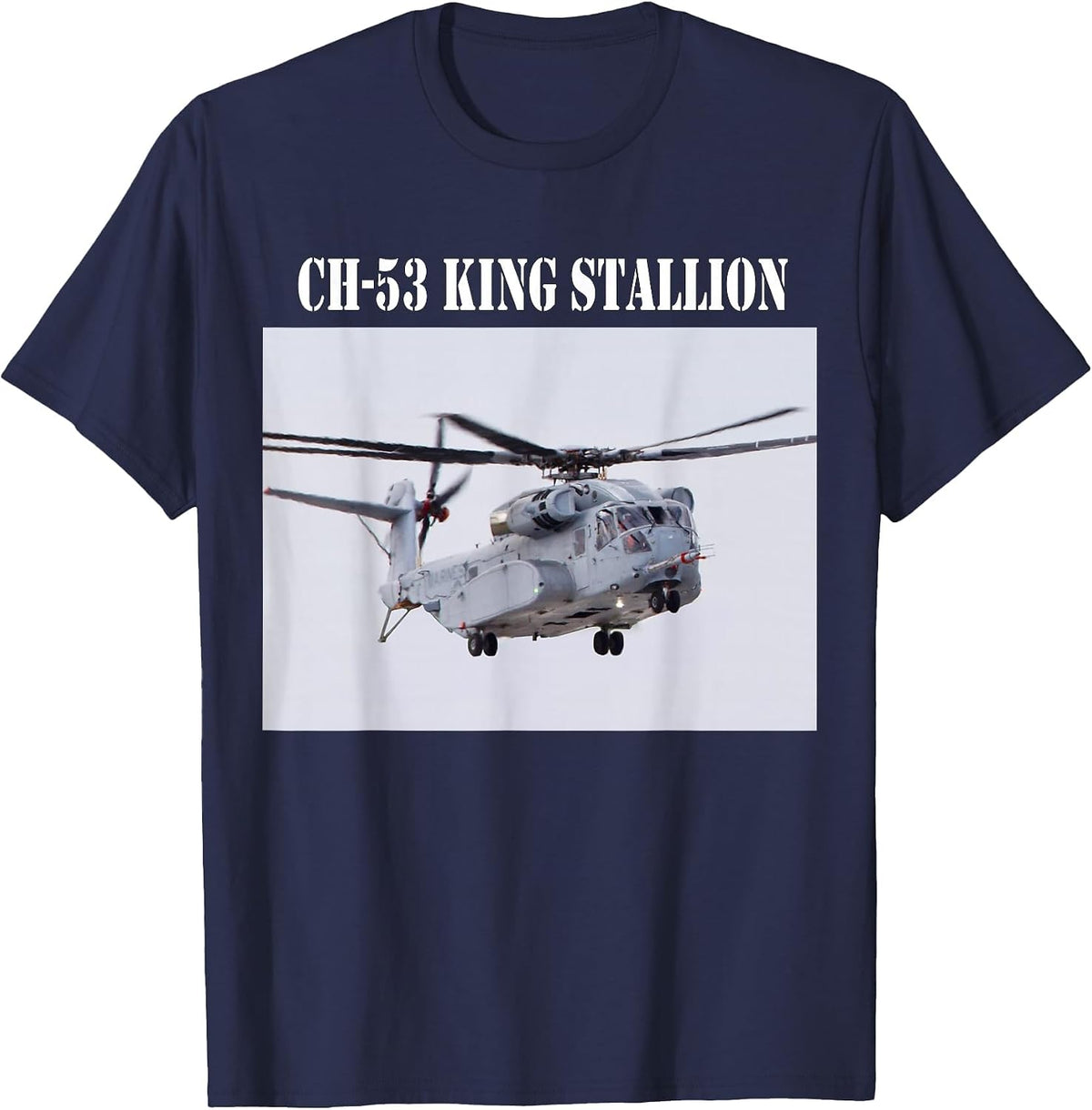 The CH-53 Sea Stallion T-Shirt - Navy Blue