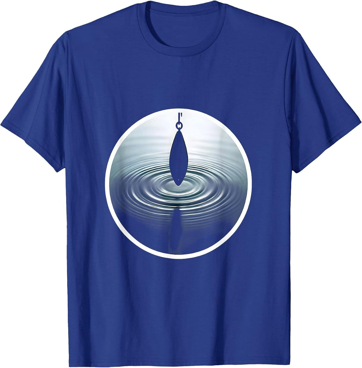 Men's Underwater Lure View Fishing Graphic T-Shirt - Royal Blue