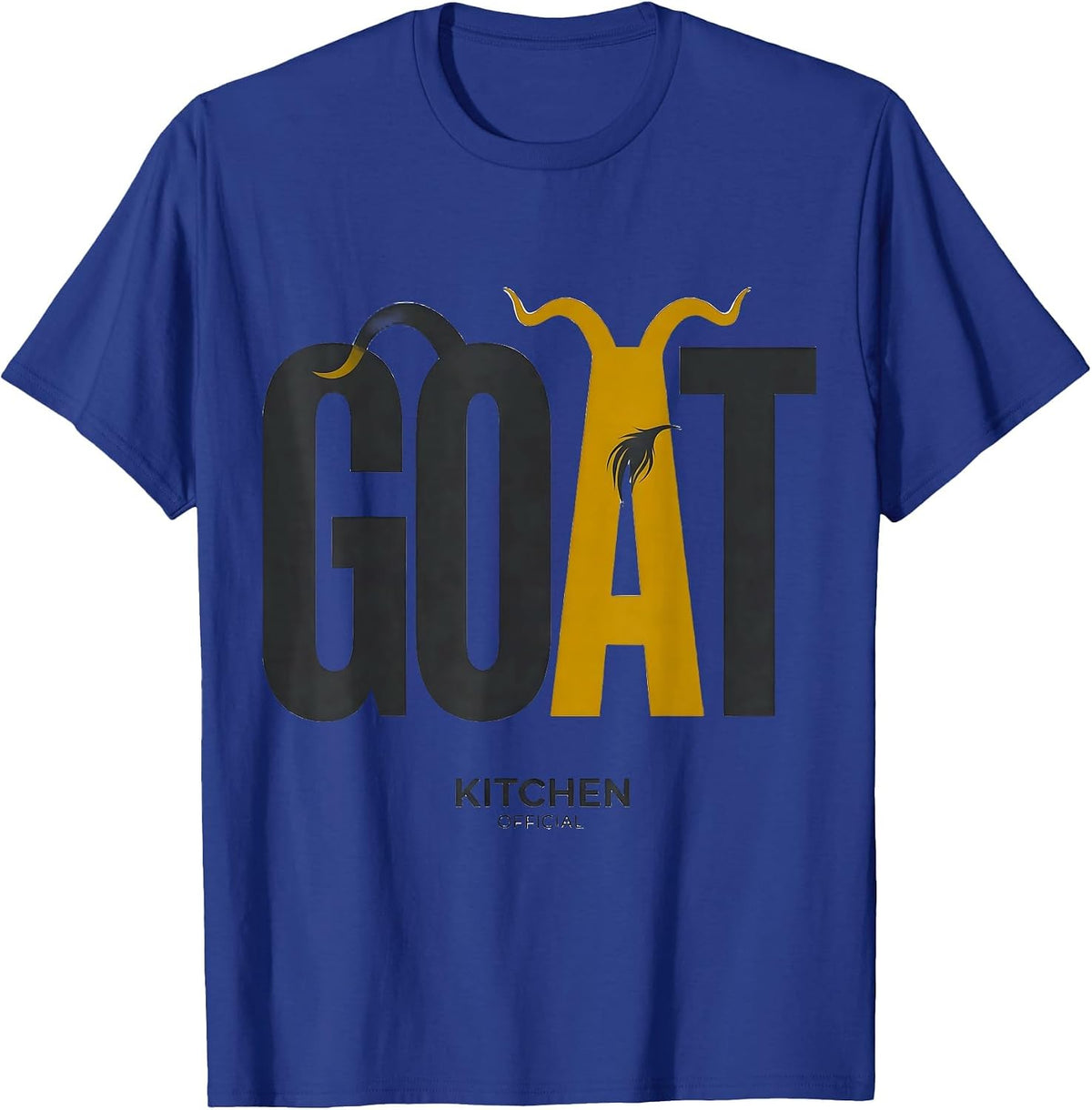 Men's Kitchen GOAT Official Funny Goat Lover Farm Animal Humor T-Shirt - Royal Blue