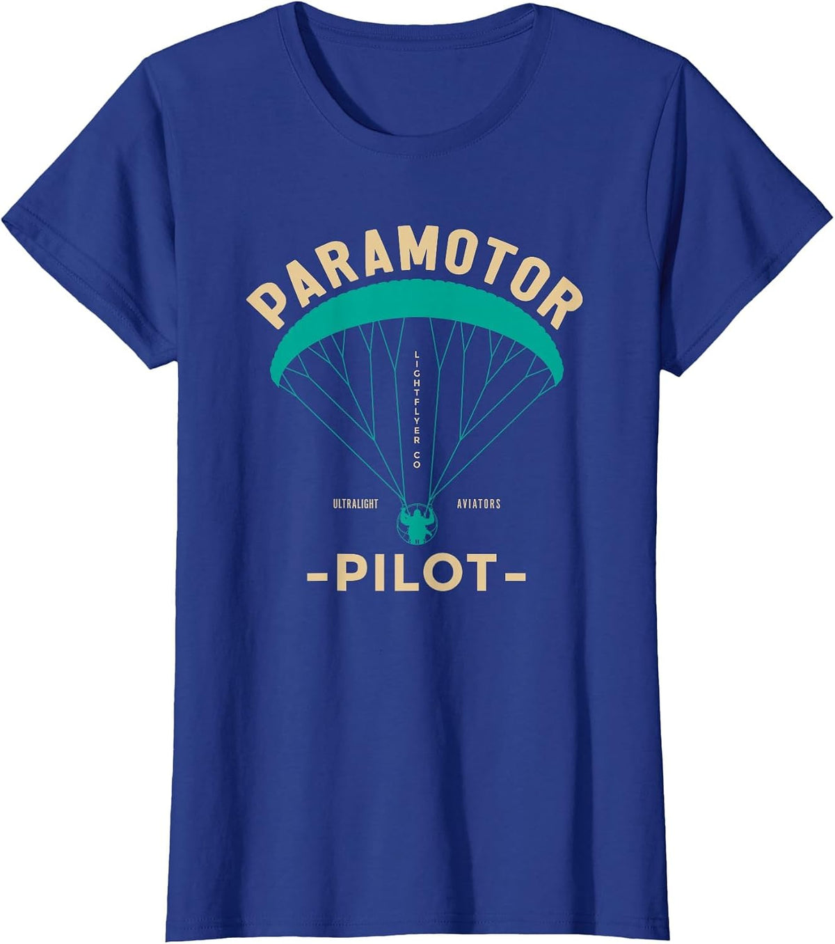 Paramotor Pilot - Powered Paragliding T-Shirt - Royal Blue