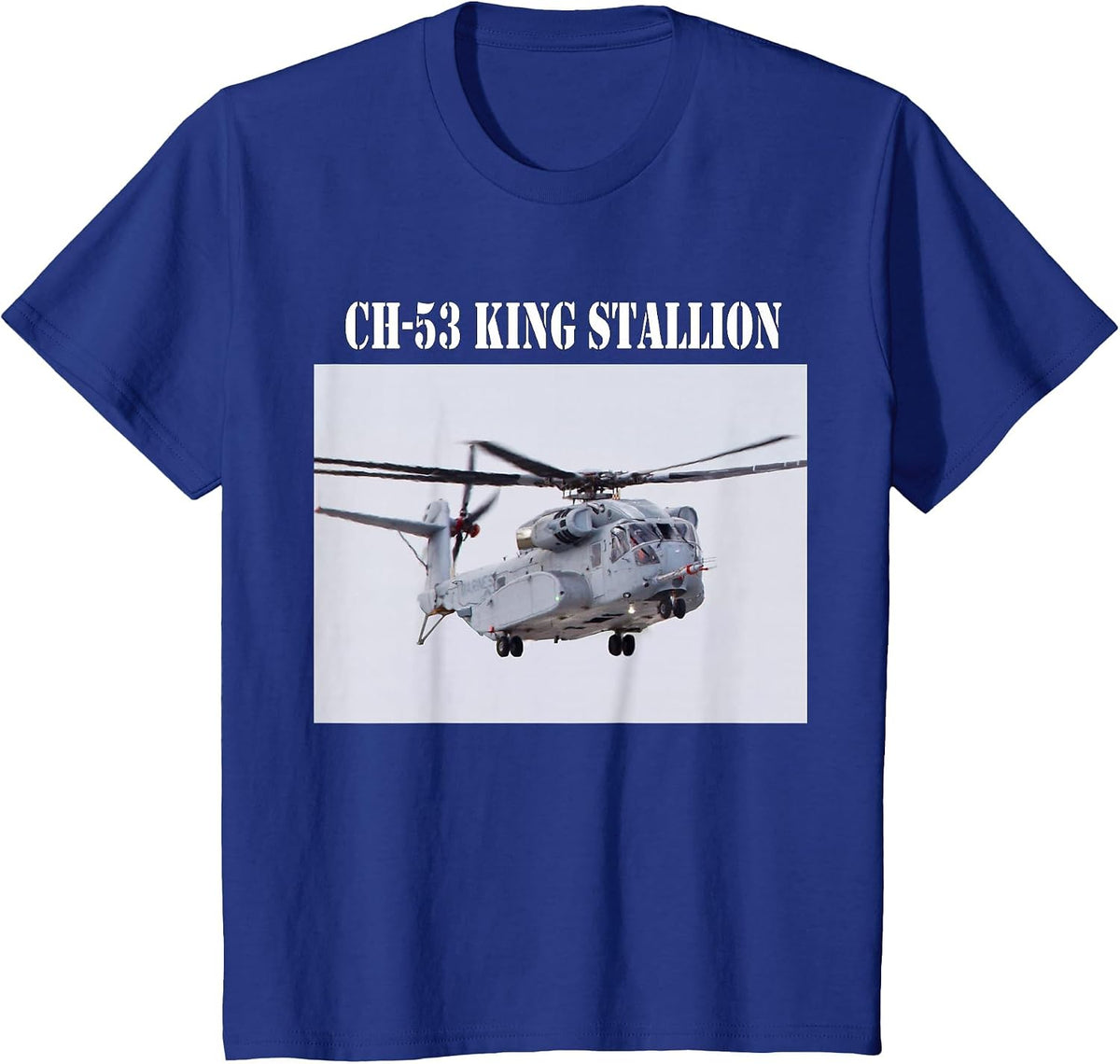 The CH-53 Sea Stallion T-Shirt - Royal Blue