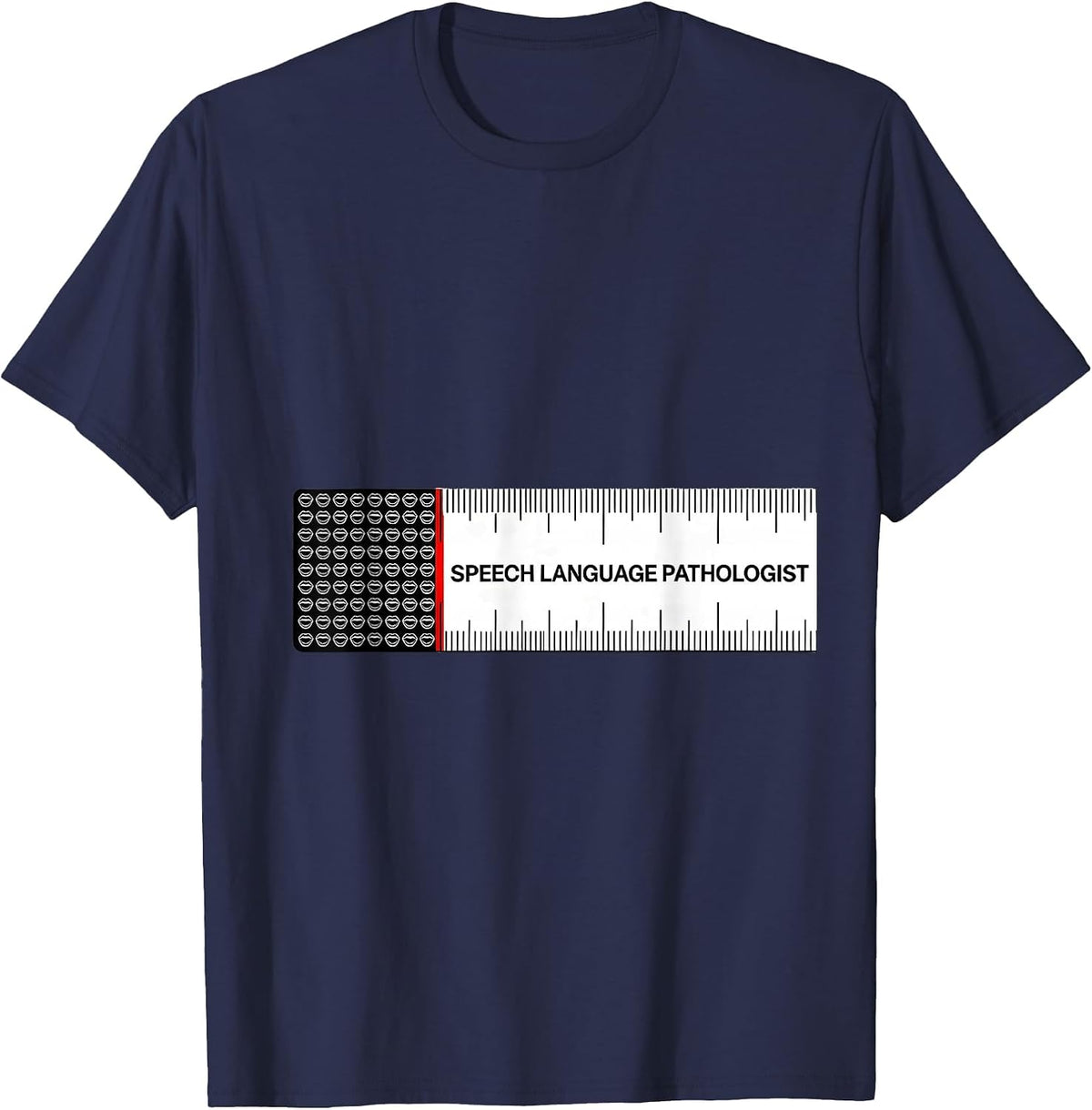 Speech Language Pathologist Retro Floral SLP Therapist Pride T-Shirt - Navy Blue