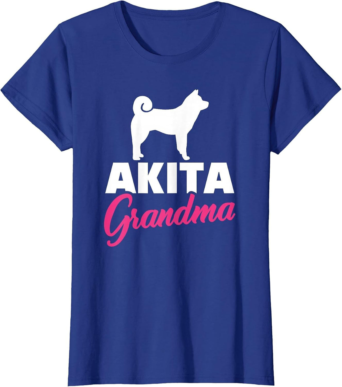 Akita Grandma T-Shirt - Royal Blue