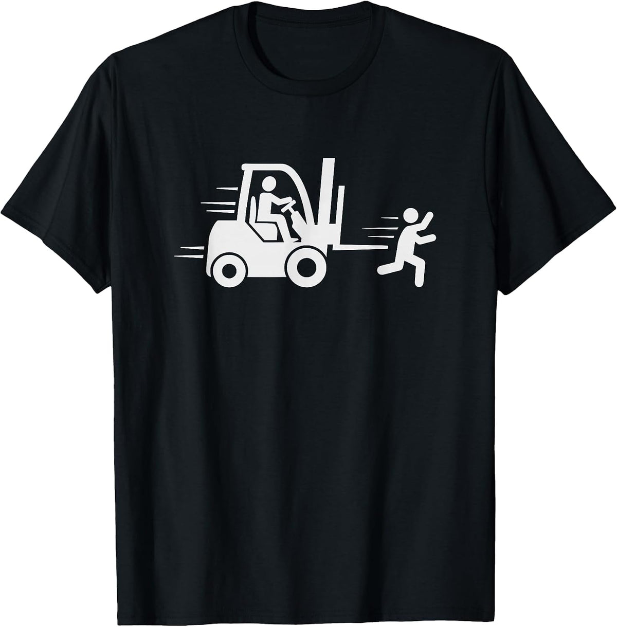 Forklift Driver Funny Forklift Operator Tee T-Shirt for Warehouse Workers - Black
