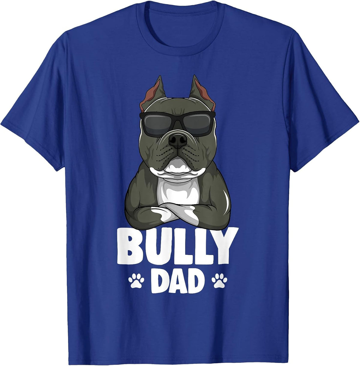 American Bully Dad Dogs Dad Men T-Shirt - Royal Blue