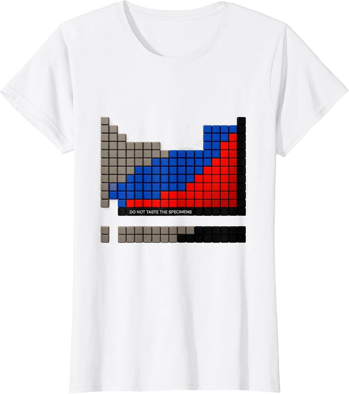 Women's Do Not Taste The Specimens Funny Periodic Table Science T-Shirt - White