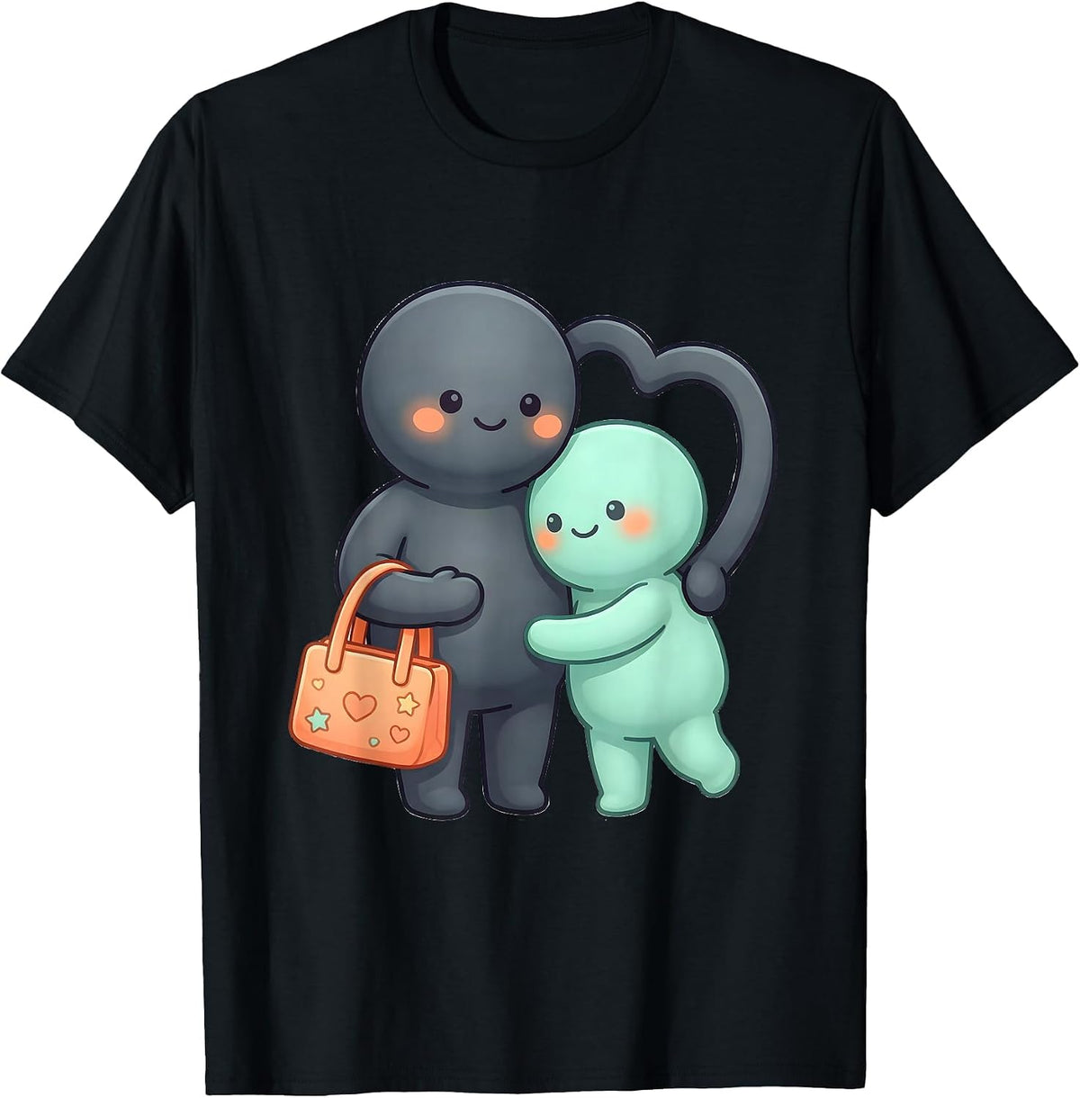 Men's Para Support Squad Kawaii Paraeducator Appreciation T-Shirt - Black