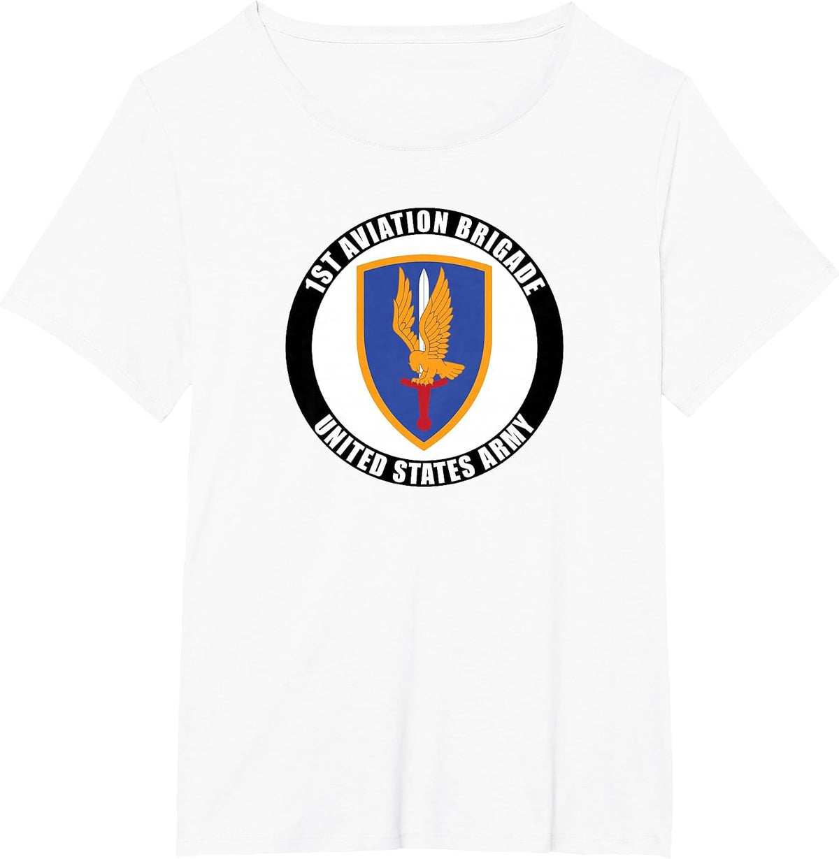 1st Aviation Brigade United States Army Military Veteran T-Shirt - White