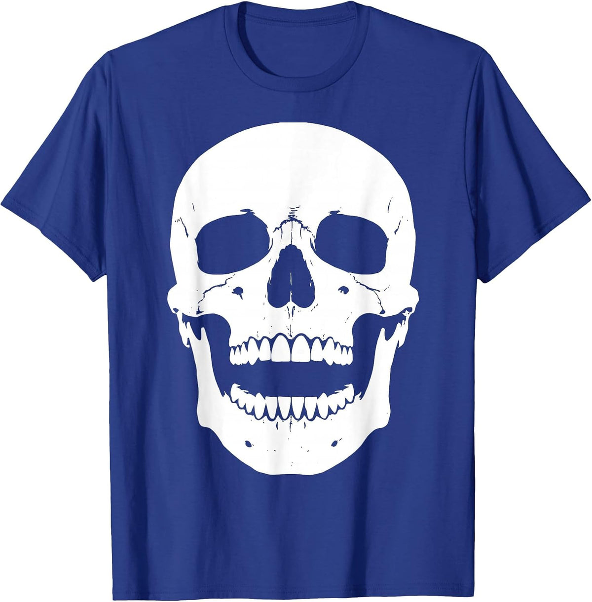 Halloween Skull Gleaming Smile Dental Design T-Shirt - Royal Blue