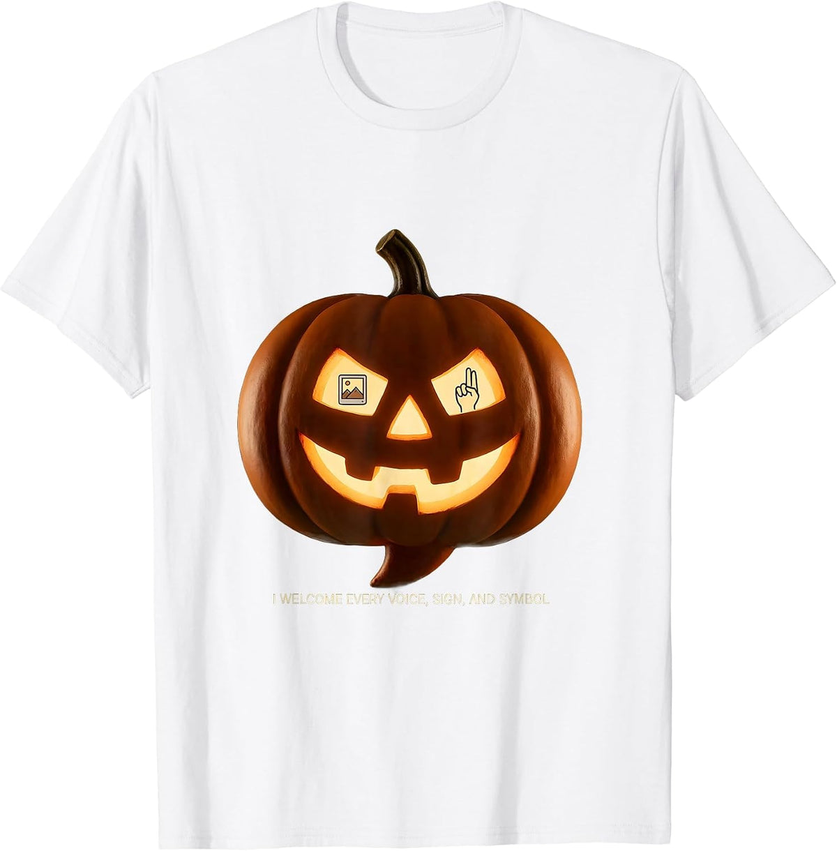 Men's I Welcome Every Voice, Sign, and Symbol SLP T-Shirt - White