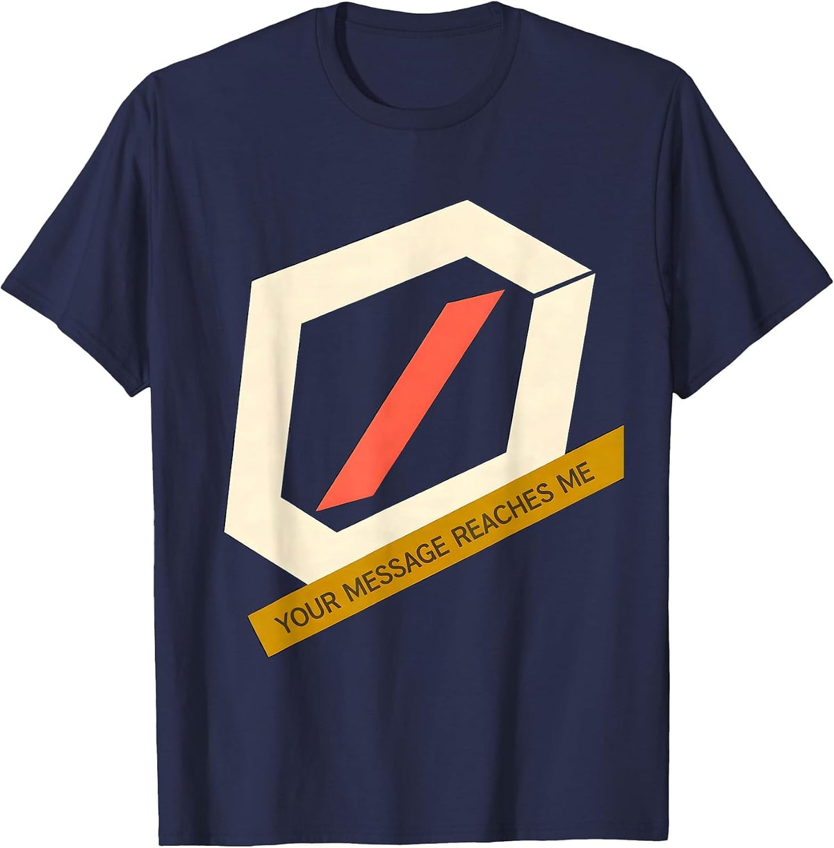 Men's Your Message Reaches Me Cute Speech Language Pathologist SLP T-Shirt - Navy Blue