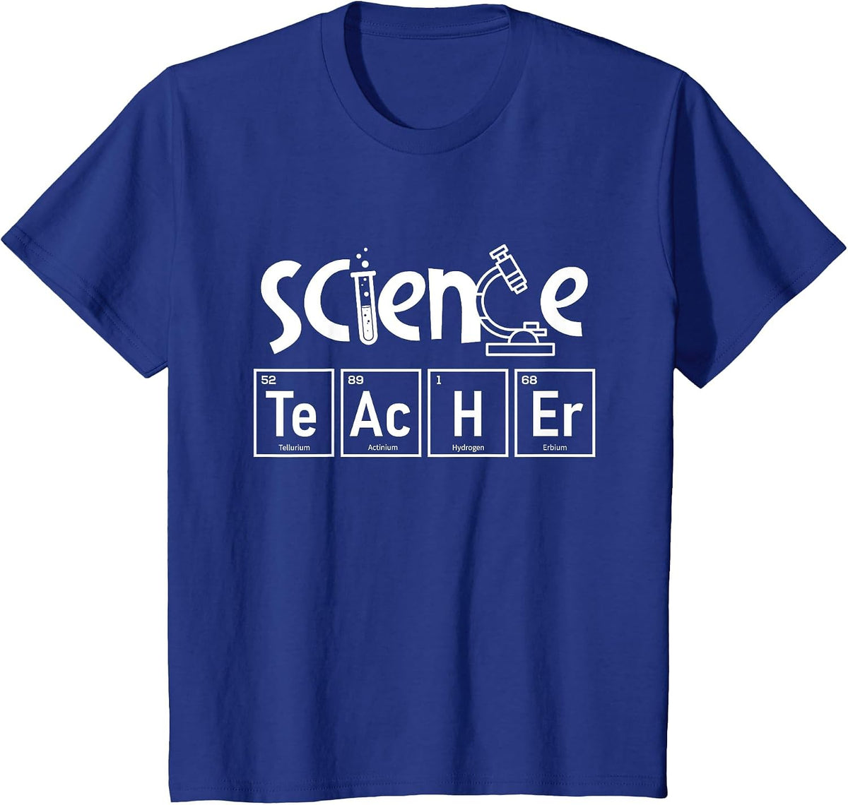 Science Teacher - Biology Lover Science Fan Physics T-Shirt - Royal Blue
