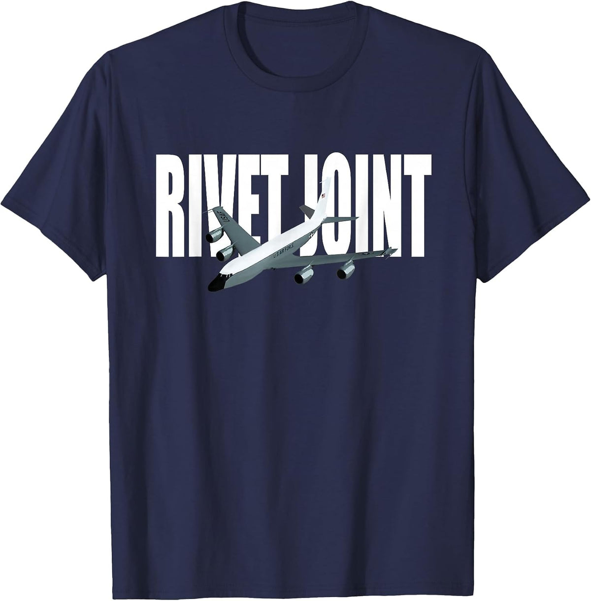 RC-135 Airplane Tshirt T-Shirt - Navy Blue