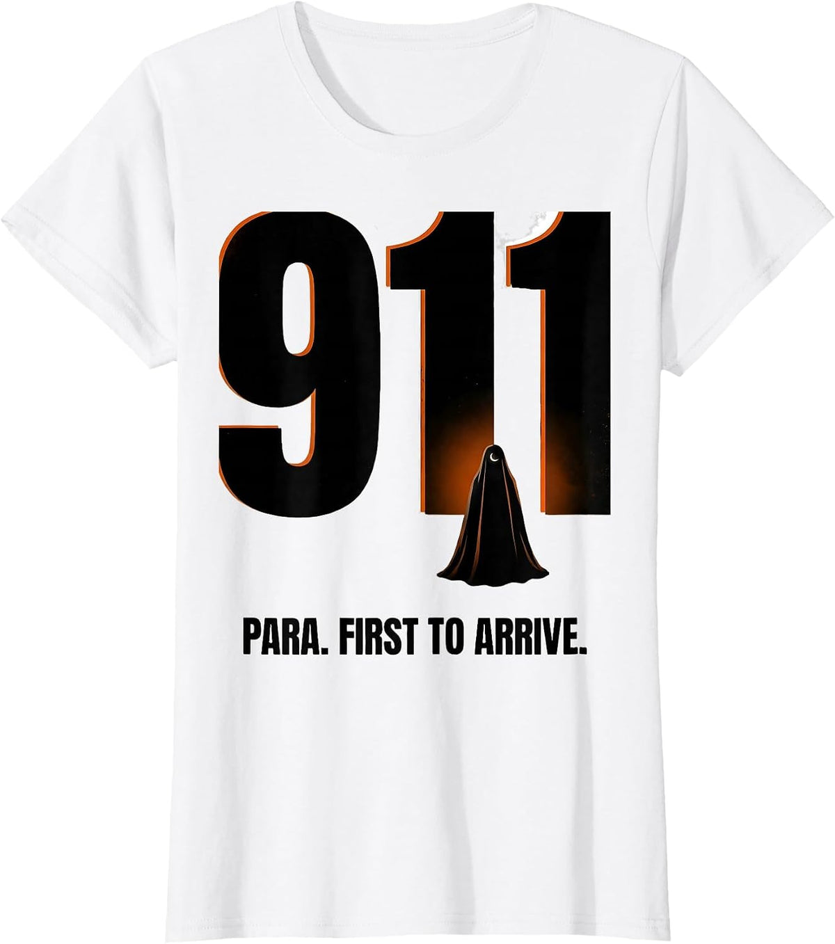Para First To Arrive Funny Para Normal Activities T-Shirt - White