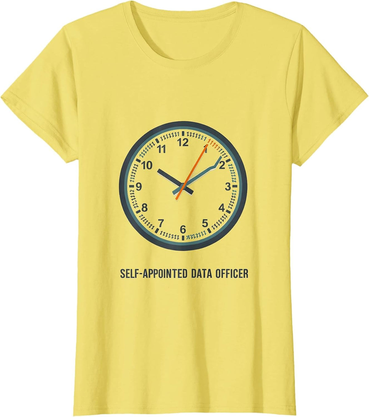 Women's Self-Appointed Data Officer Editorial Conceptual ABA T-Shirt - Lemon Yellow