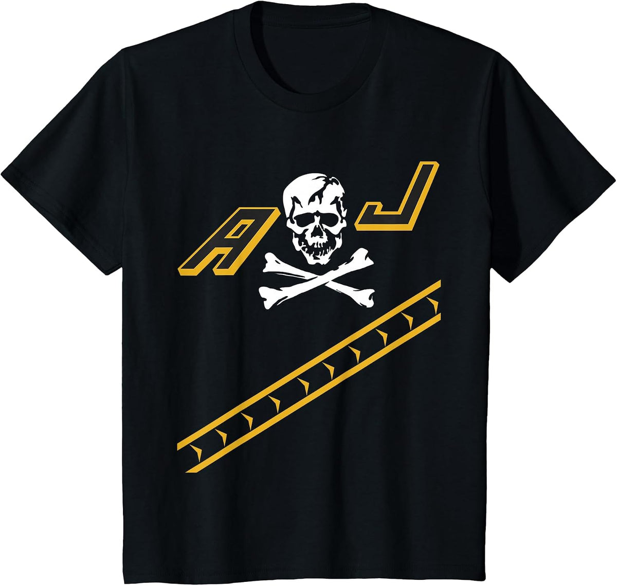 Jolly Rogers F-14 Tomcat Airplane Tailflash Naval Aviation T-Shirt - Black