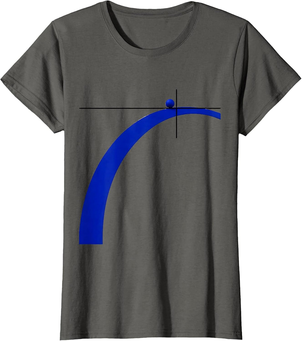 Women's Solubility Curve Swiss International Science Nerd Humor T-Shirt - Asphalt Grey