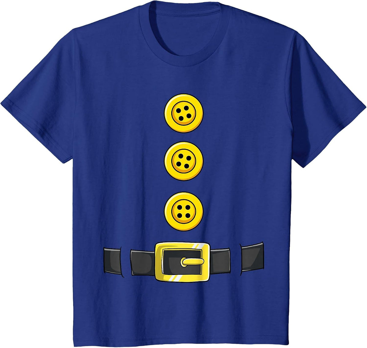 Dwarf Easy Halloween Costume Matching Group Couples Kids T-Shirt - Royal Blue