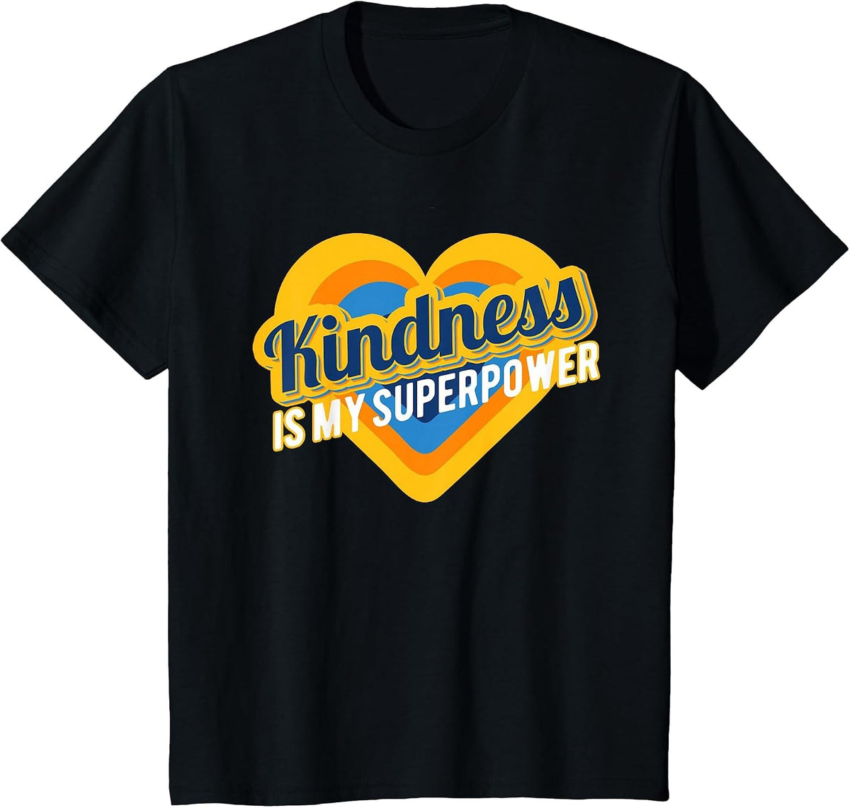 Kindness is My Superpower Awareness T-Shirt - Black