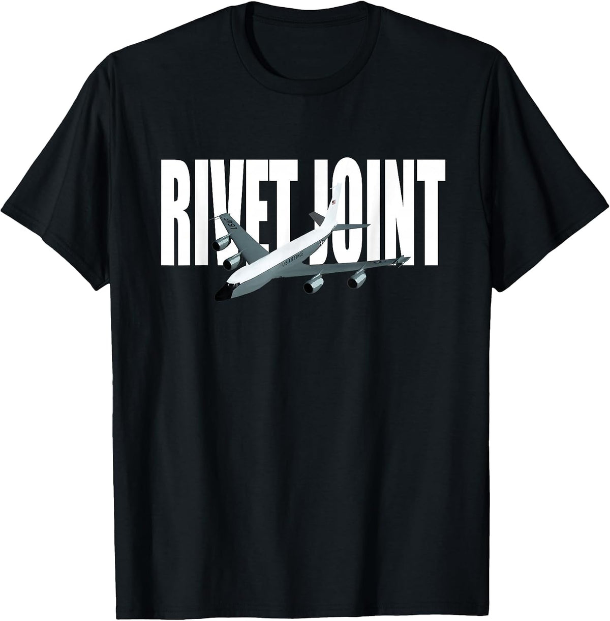 RC-135 Airplane Tshirt T-Shirt - Black