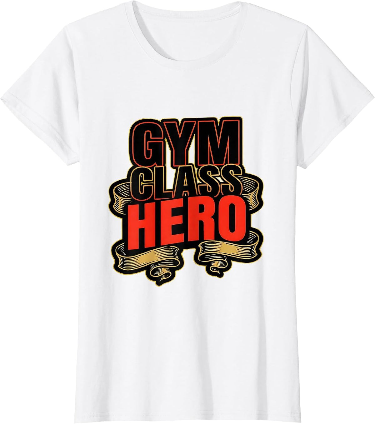 Gym Class Hero PE Teacher Graphic Design T-Shirt - White