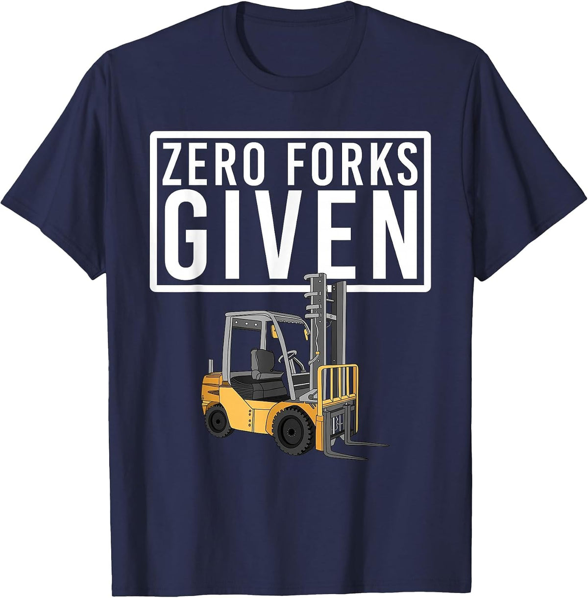 Funny Forklift Driver Art for Men Women Forklift Operator T-Shirt - Navy Blue