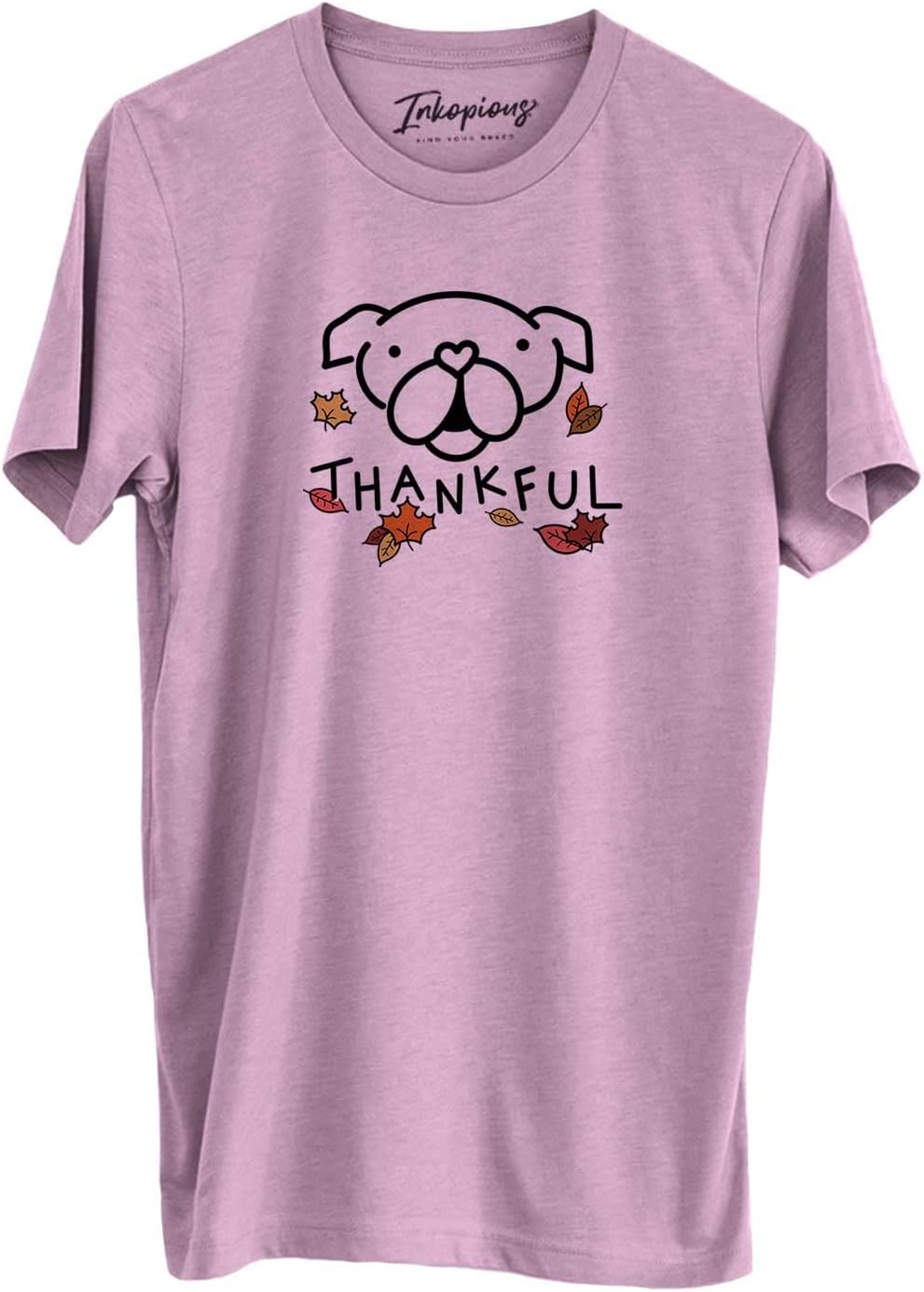 Inkopious Thankful English Bulldog T-Shirt - Unisex Orchid Crewneck