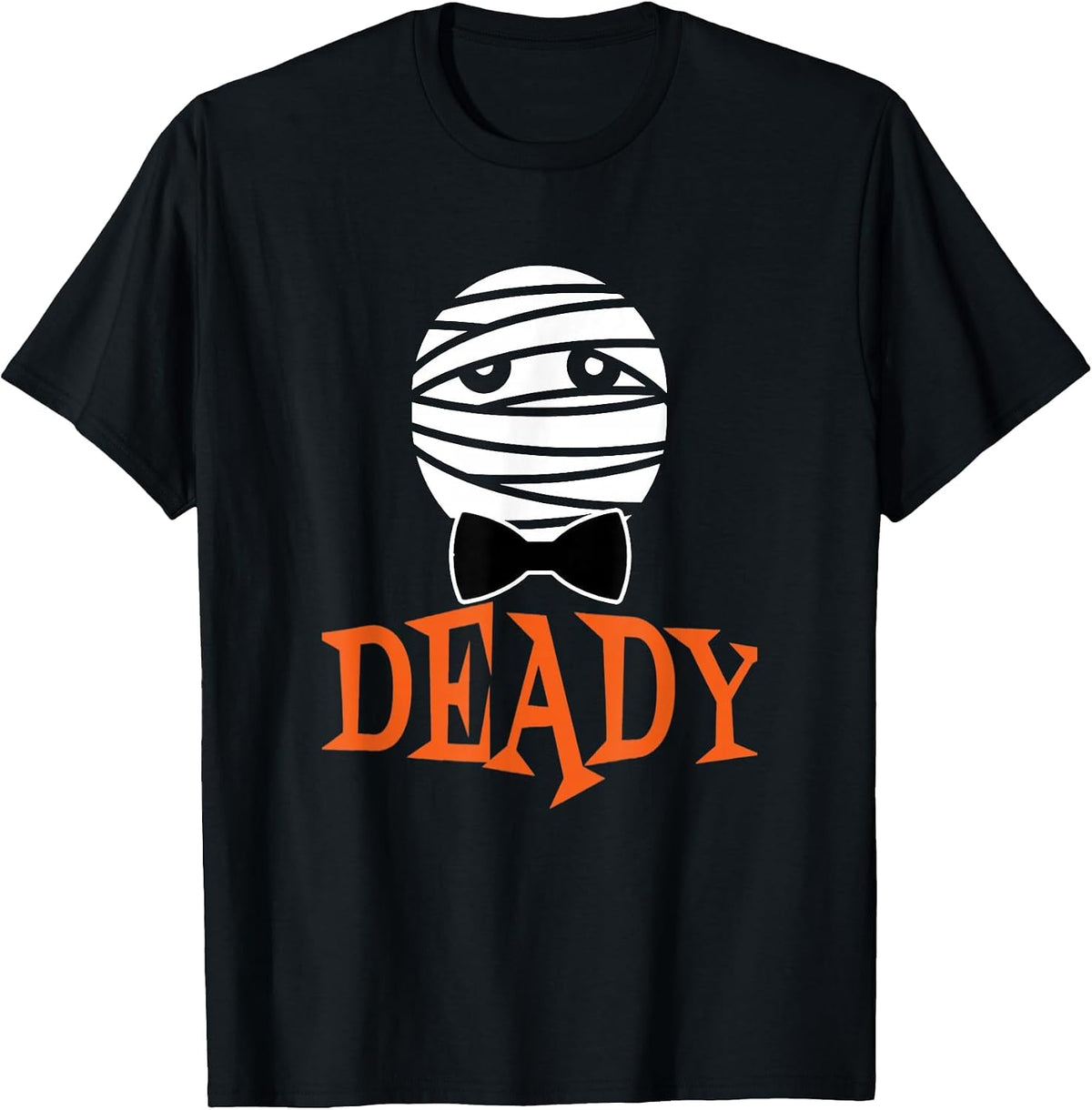 Deady Mummy Halloween Dad T-Shirt - Black