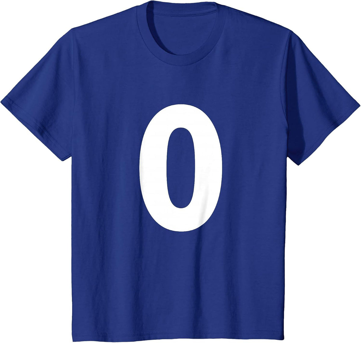 Numeral Number 0 Zero Tee Shirt T-Shirt - Royal Blue