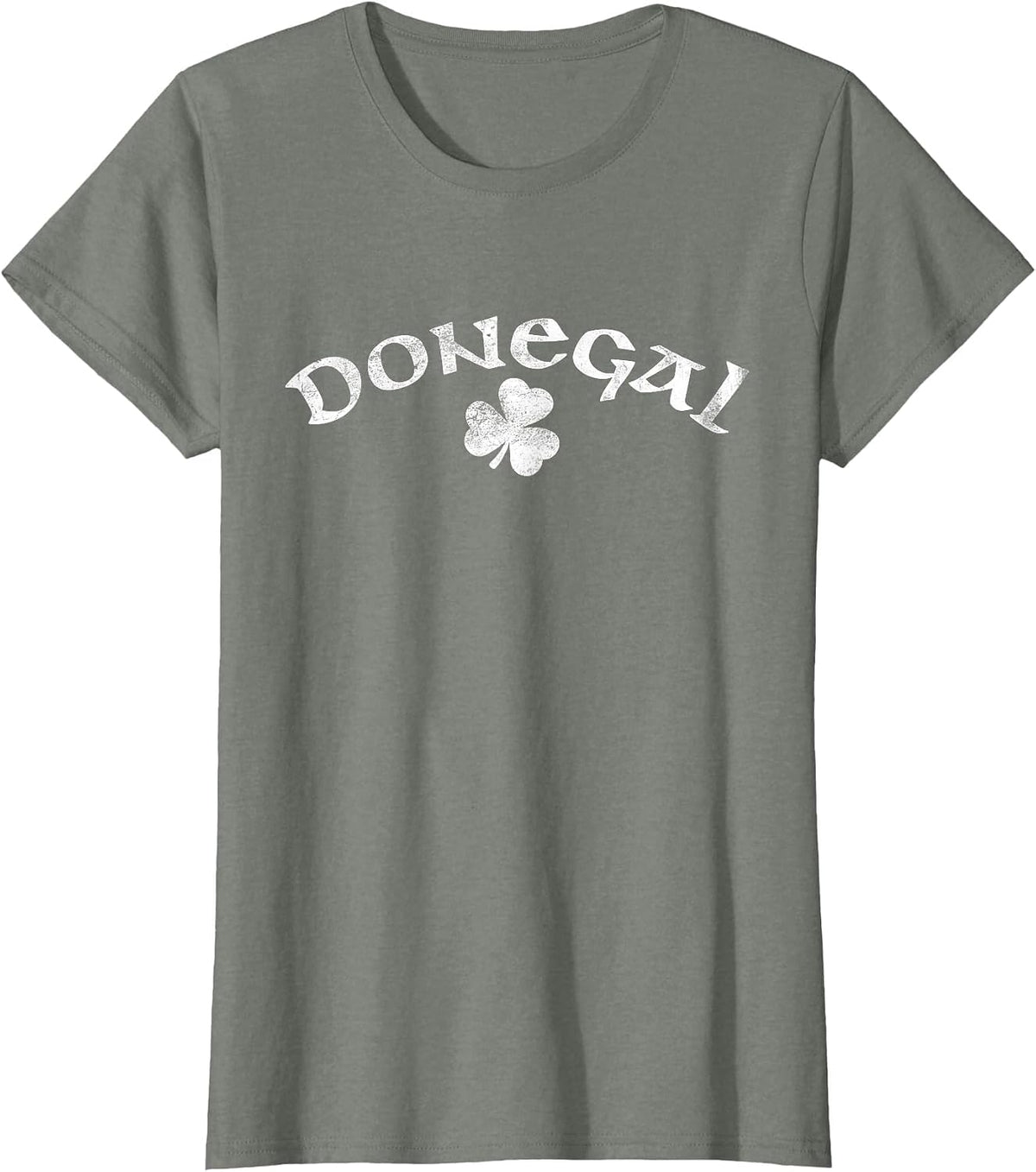 Donegal Ireland Shamrock T-Shirt - Olive Heather