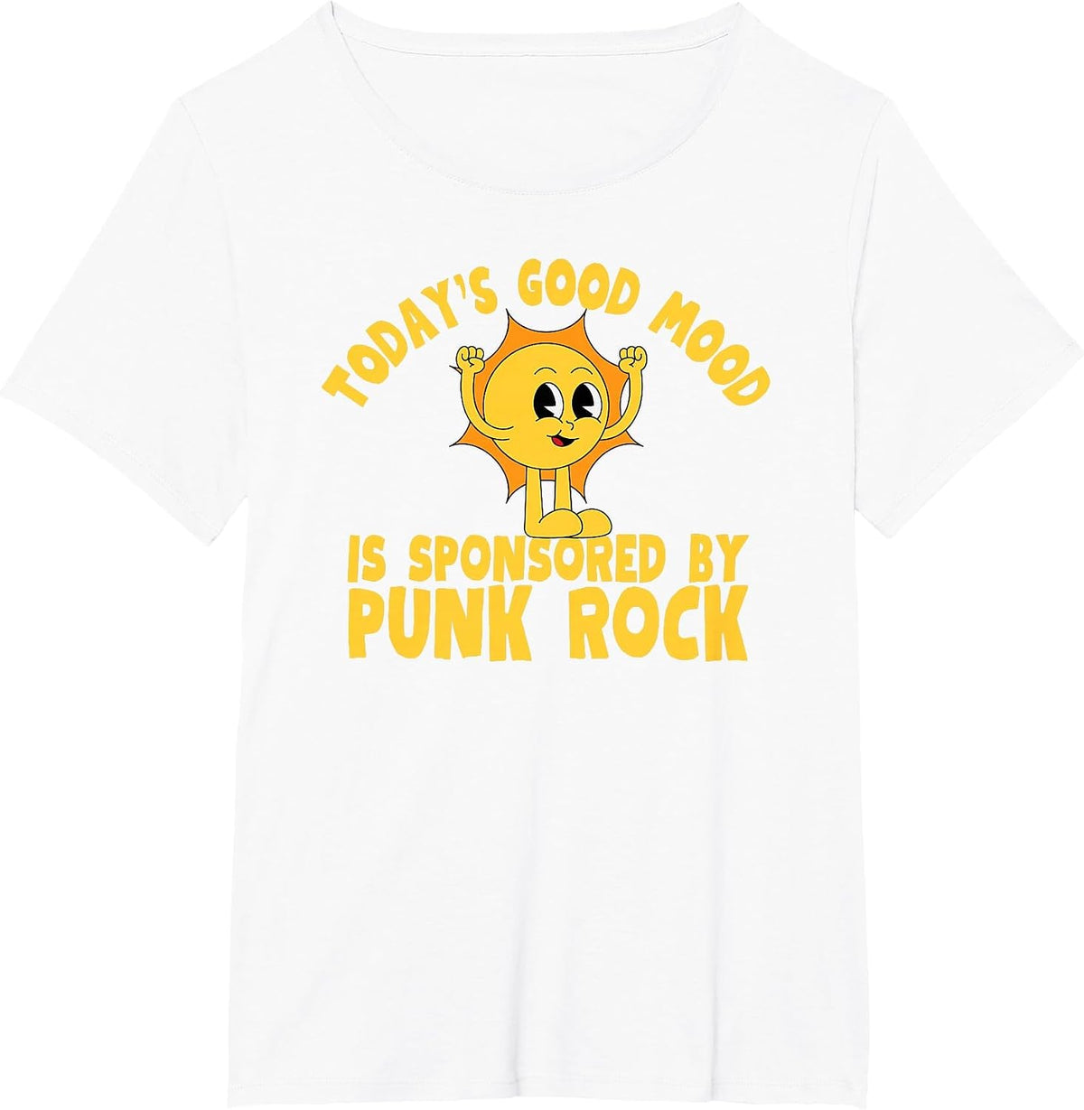 Cute Retro Vintage Funny Punk Rock T-Shirt - White