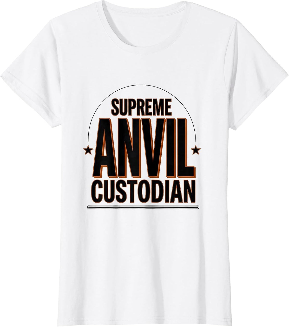 Supreme Anvil Custodian Funny Blacksmith Forge Hobbyist T-Shirt - White