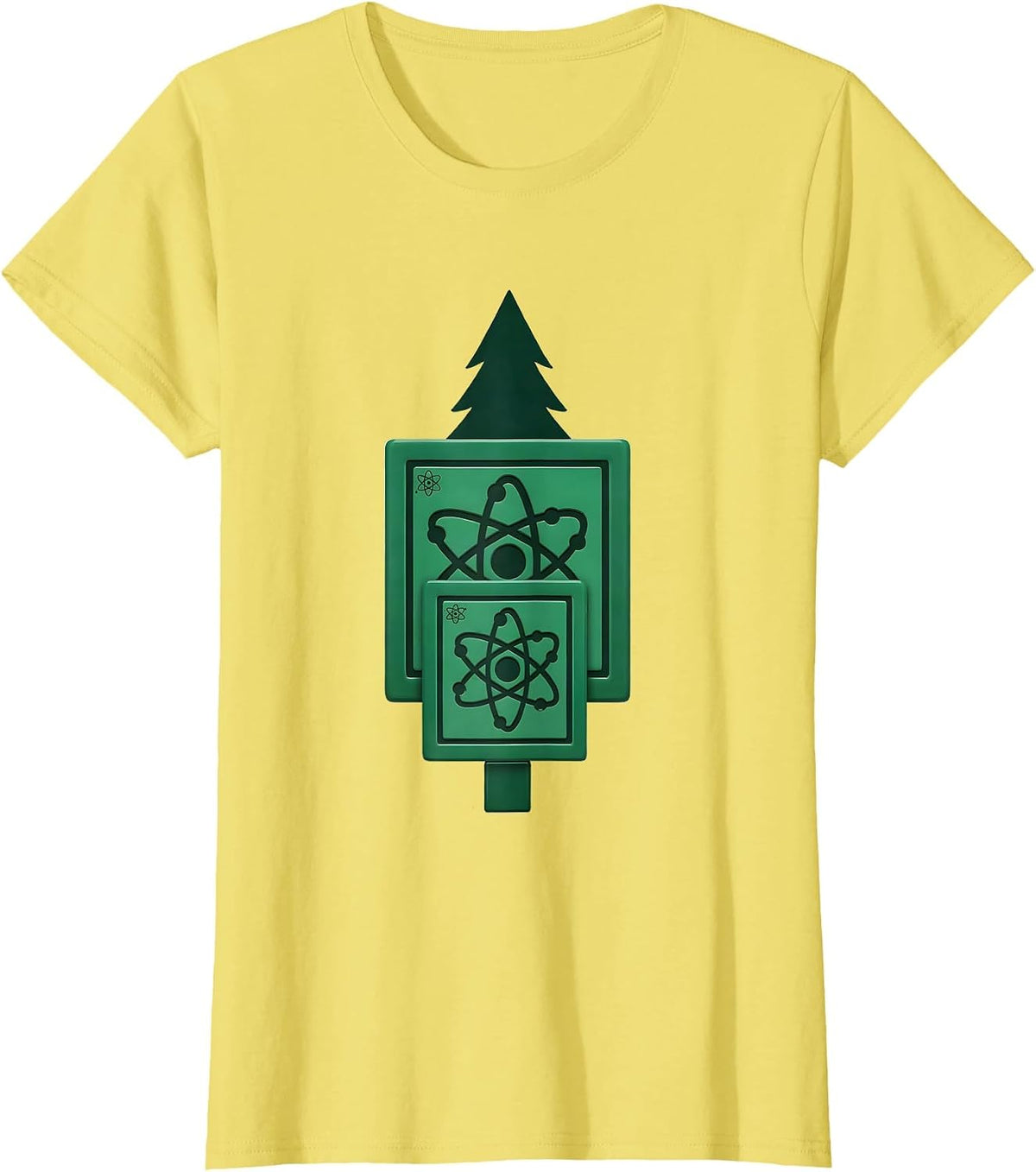 Holmium Element Tiles Minimalist Science Nerd Gift T-Shirt - Lemon Yellow