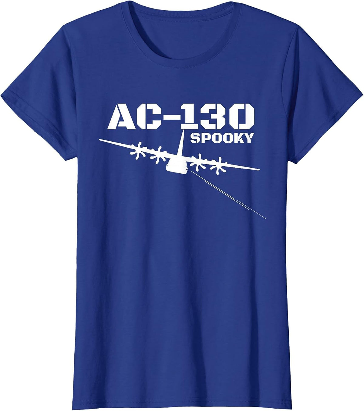 AC-130 Spooky Gunship Military Airplane Spooky C130 T-Shirt - Royal Blue