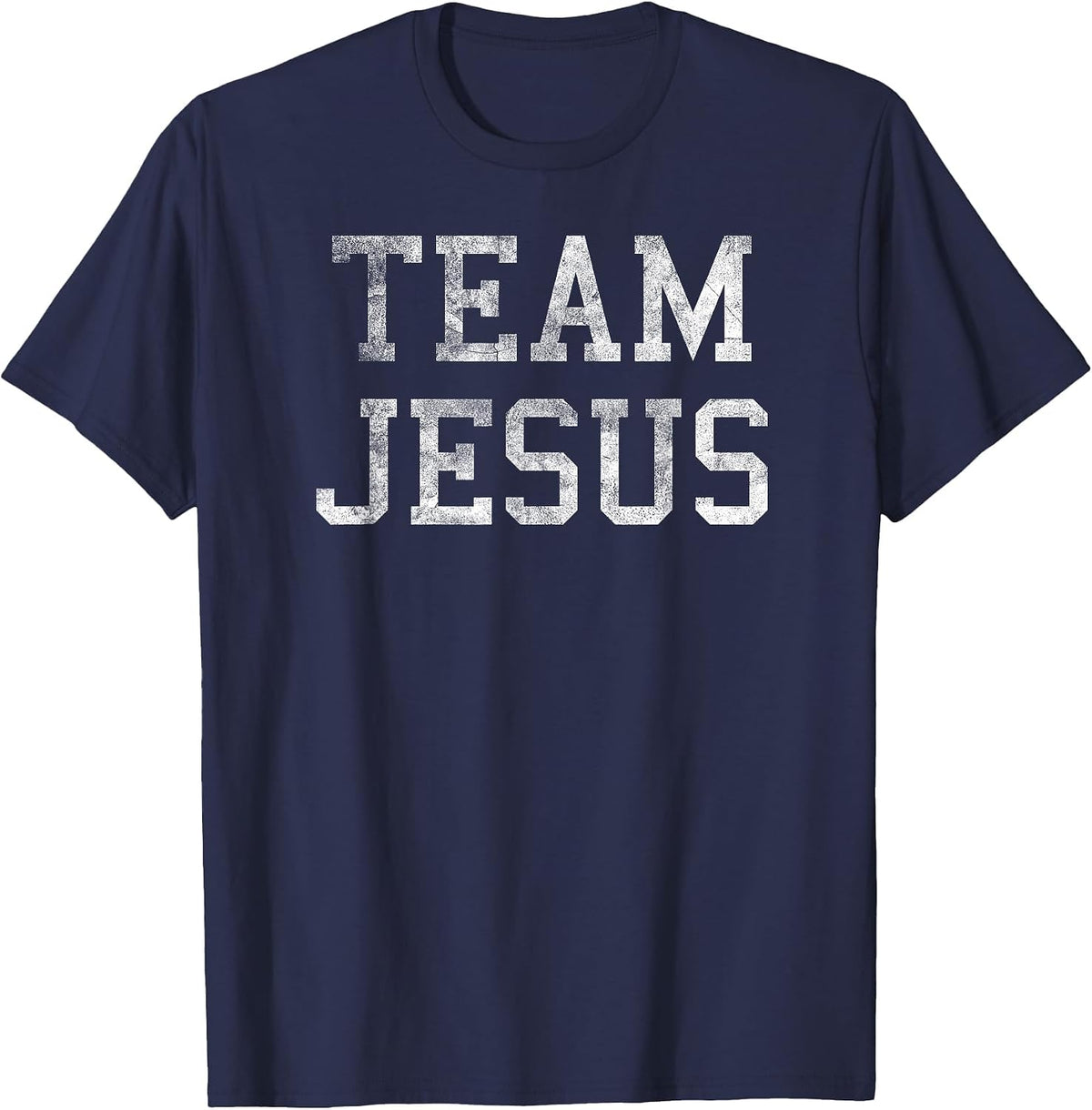 Funny Bible Study Team Jesus Vintage T-Shirt - Navy Blue