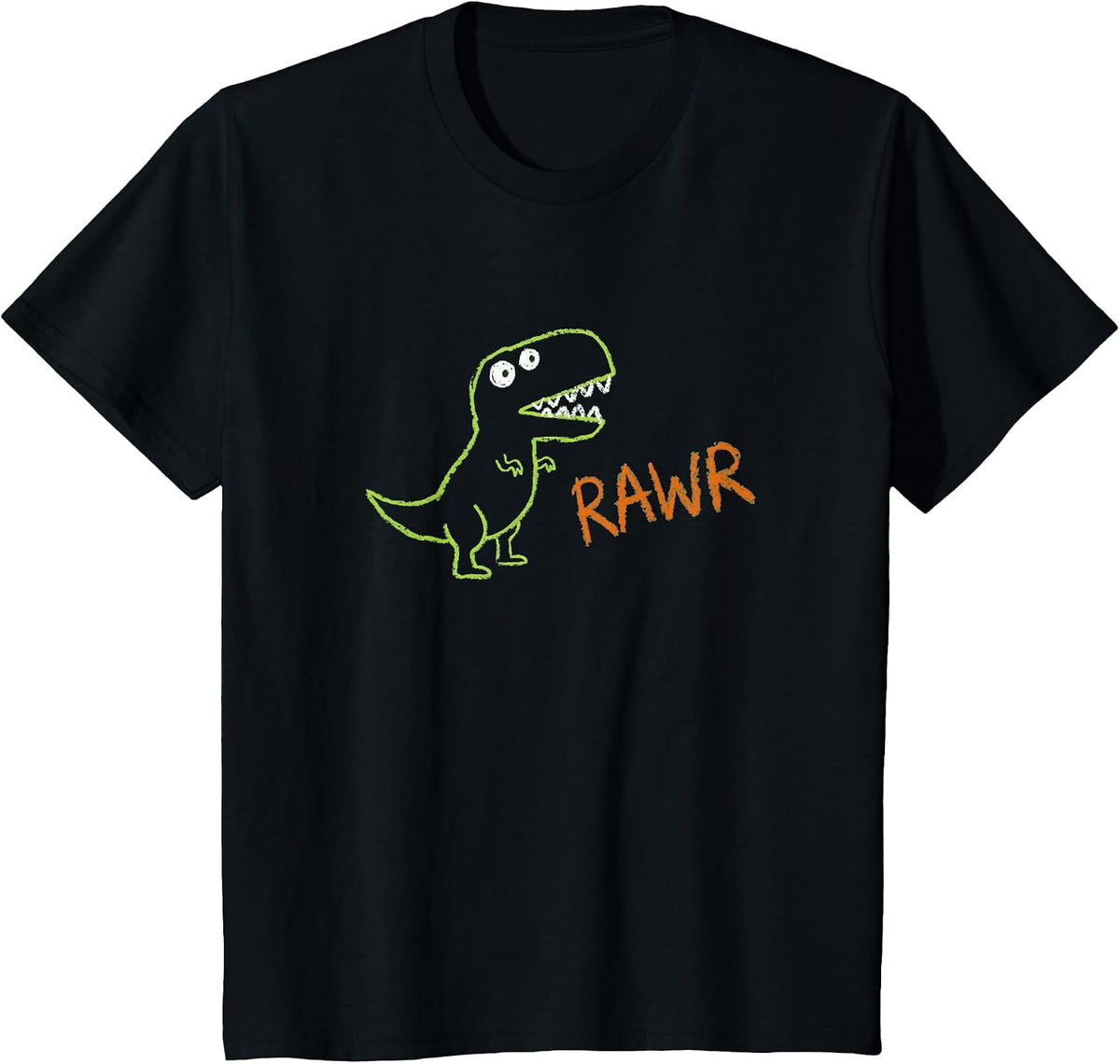 Rawr Dinosaur Kids Design for Little Paleontologists T-Shirt - Black