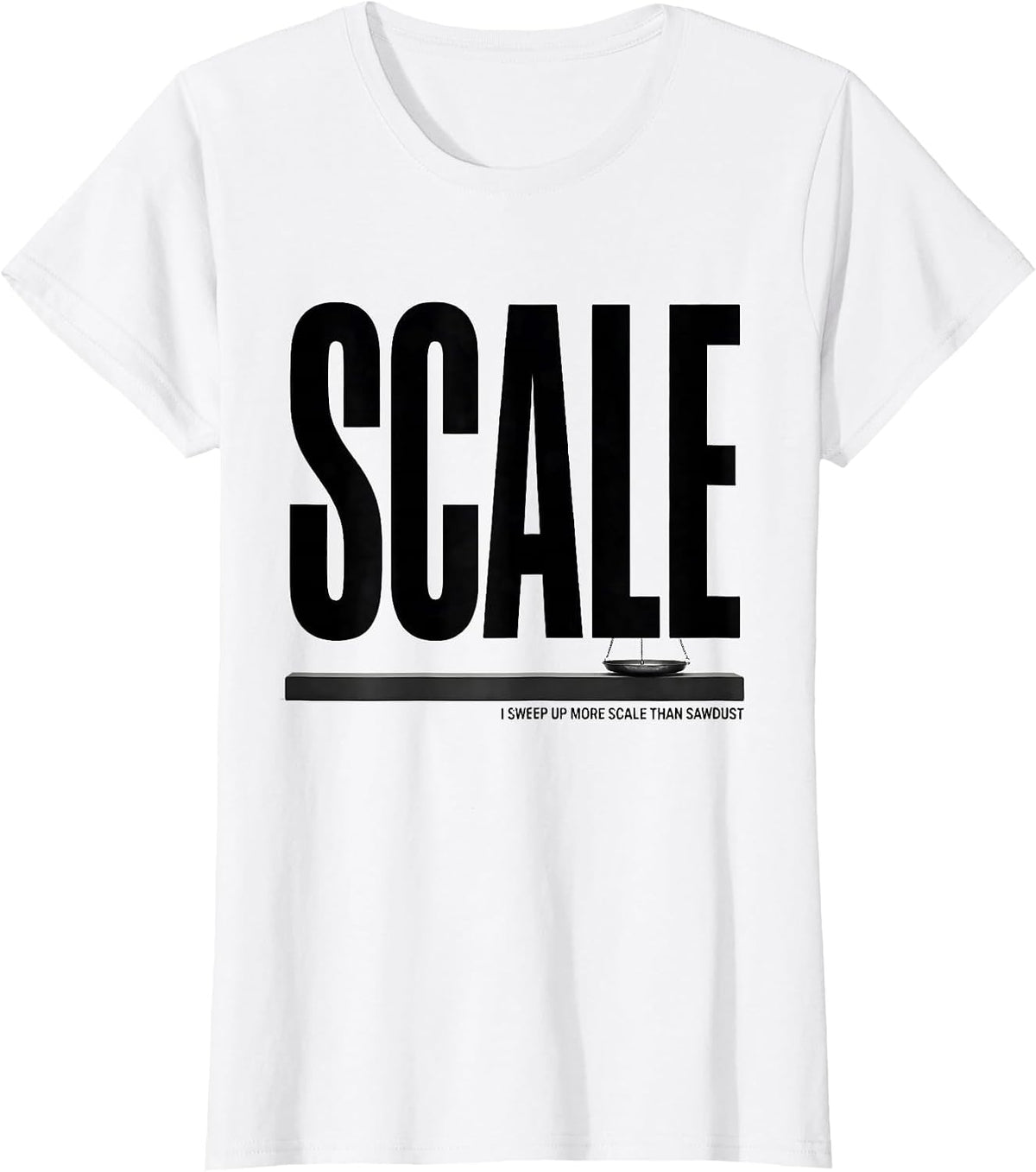 Women's I Sweep Up More Scale Than Sawdust Funny Blacksmith Forge T-Shirt - White