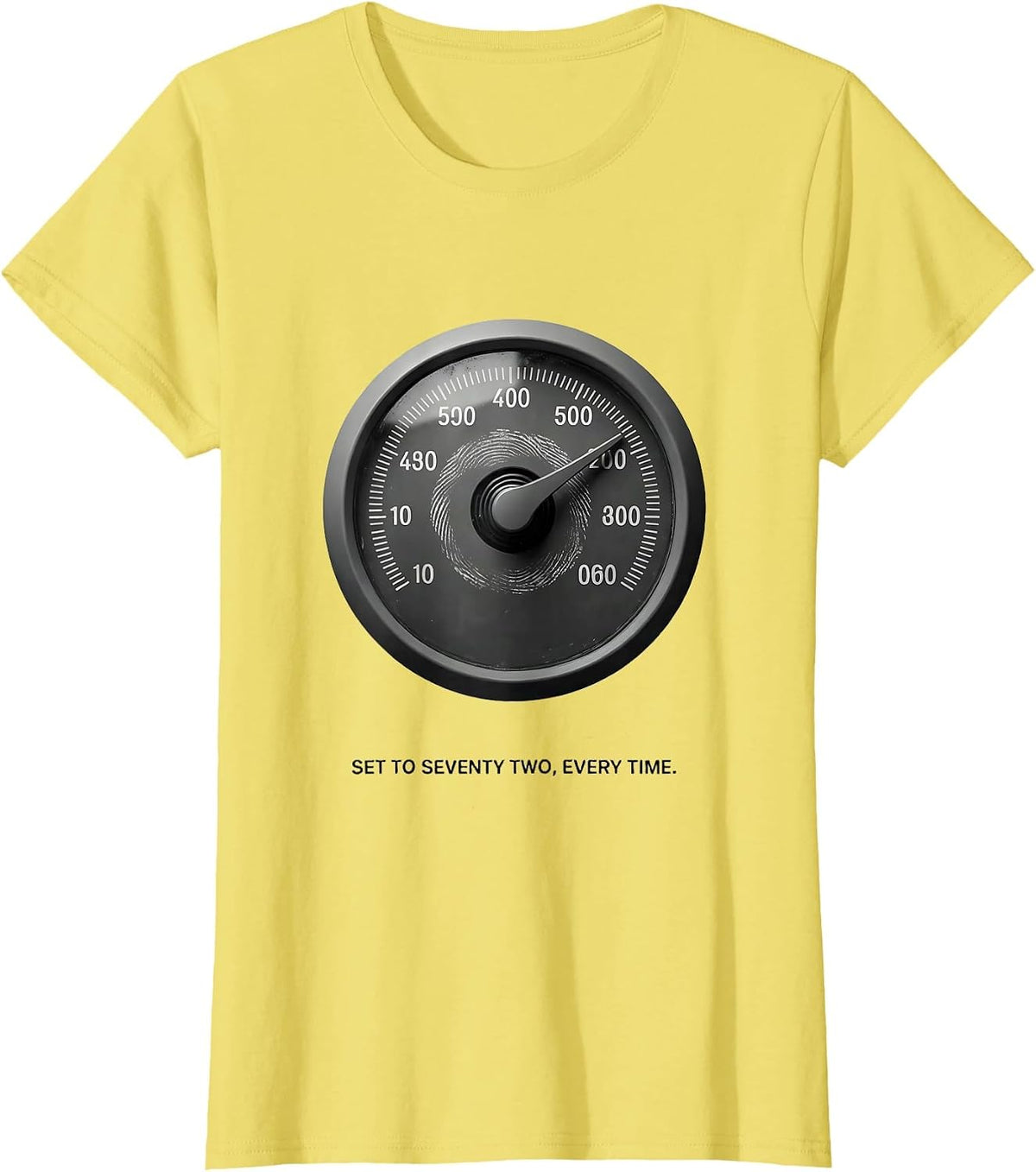 Women's Set To Seventy Two, Every Time Funny Maintenance Technician T-Shirt - Lemon Yellow