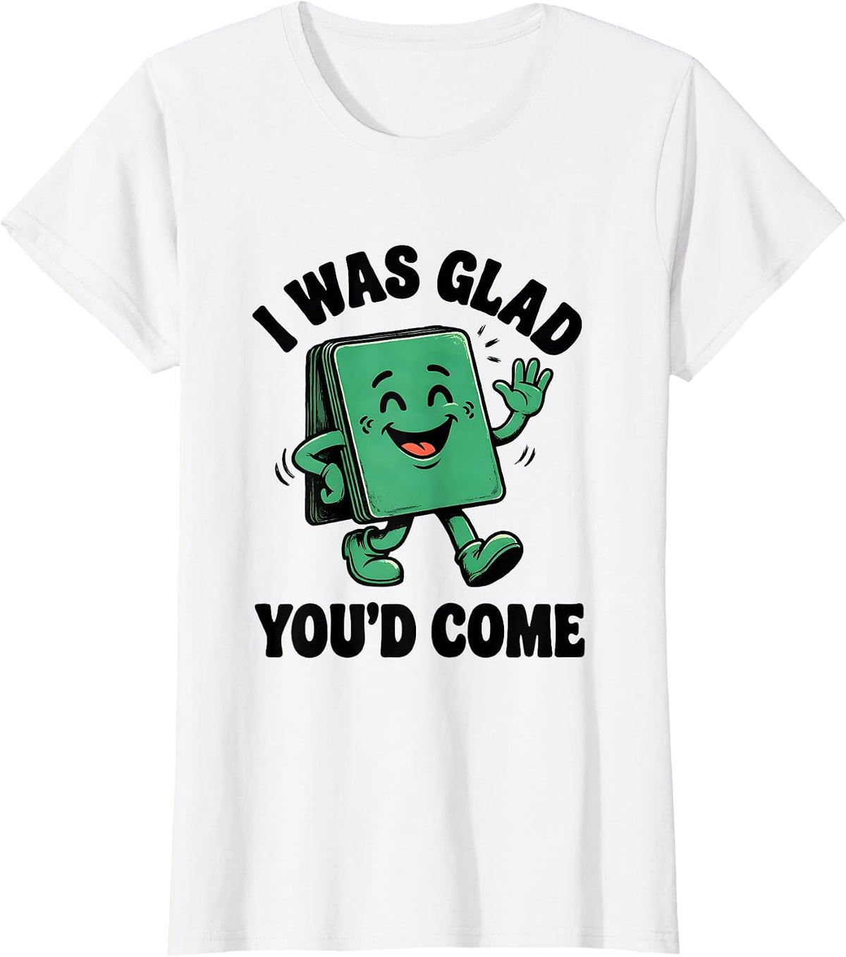 Women's I Was Glad You’d Come Cheerful Teacher Back To School T-Shirt - White