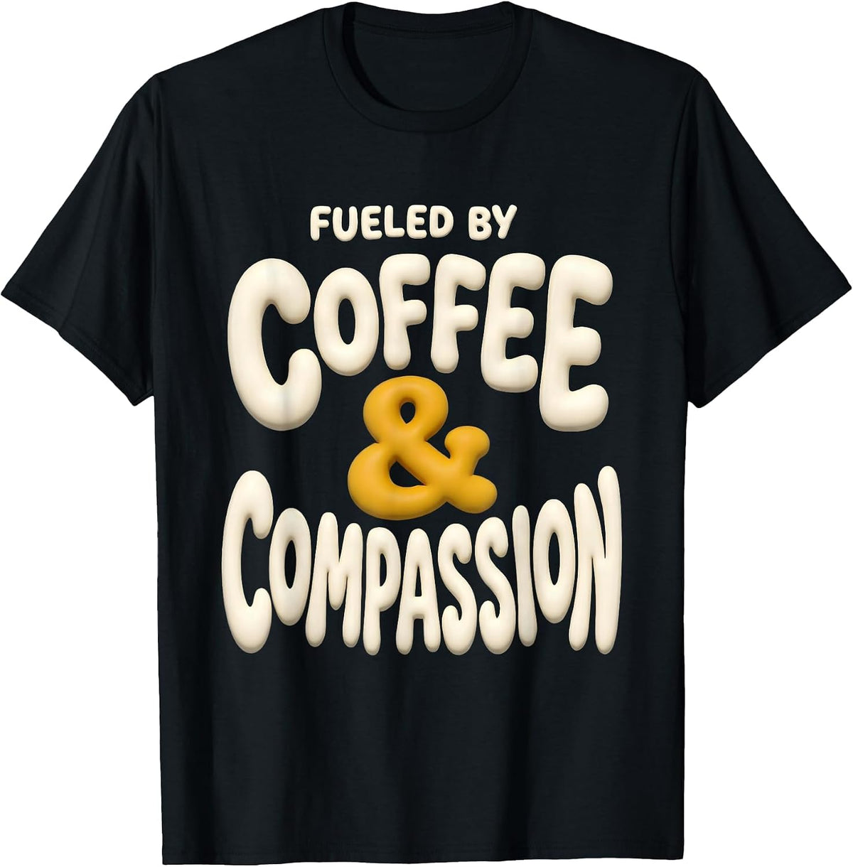 Men's Fueled by Coffee and Compassion Special Ed Teacher T-Shirt - Black